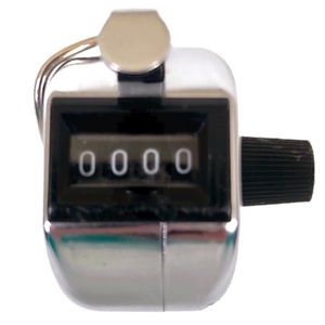 Baumgartens Compact Hand Held Tally Counter Chome